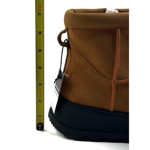 Koolaburra by UGG Koola Mini Hybrid Waterproof Cognac Suede Boots Womens 8 New - Picture 8 of 12
